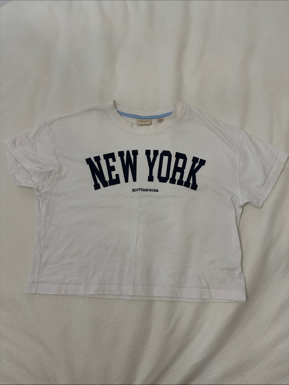Scotch & Soda Women’s White "New York" Graphic Tee